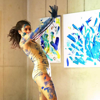 Dance-painting - Madjin et Clara Viallalba